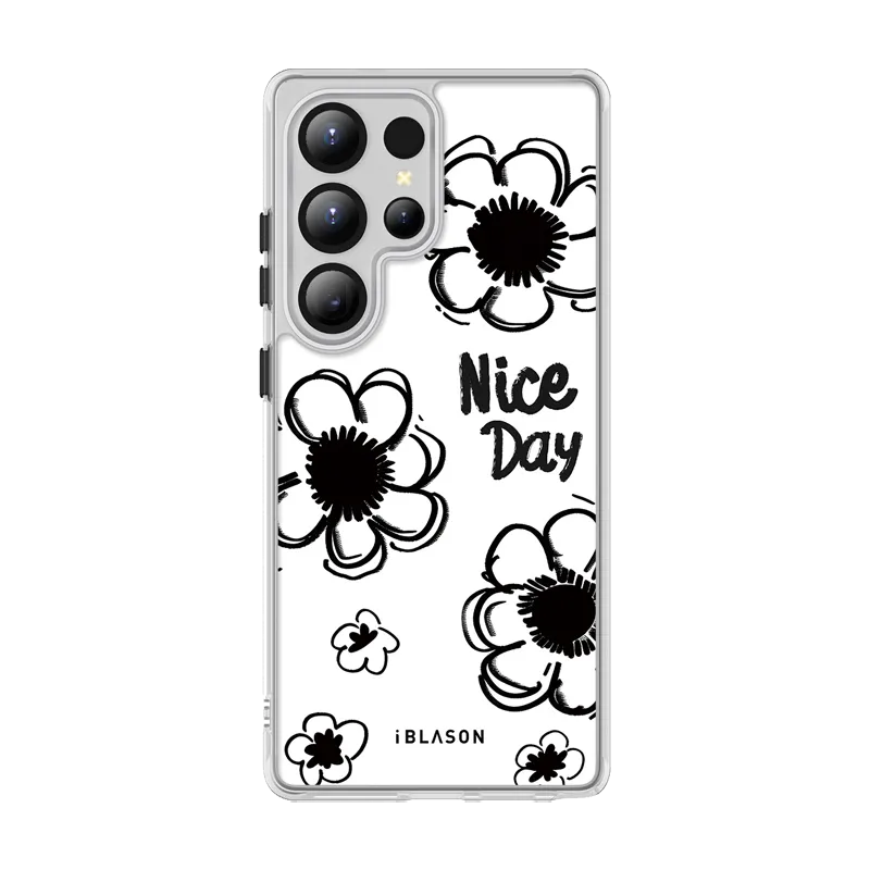 Galaxy S25 Ultra Halo MagSafe Cute Phone Case - Nice Day Strong Surface Flexible Grip Form