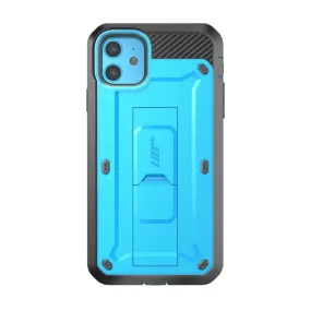 iPhone 11 6.1 inch Unicorn Beetle Pro Rugged Case-Blue Elegant Texture Protective Outline