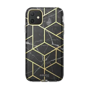 Light Design Vivid Detail Texture iPhone 11 Cosmo Case-Marble Black