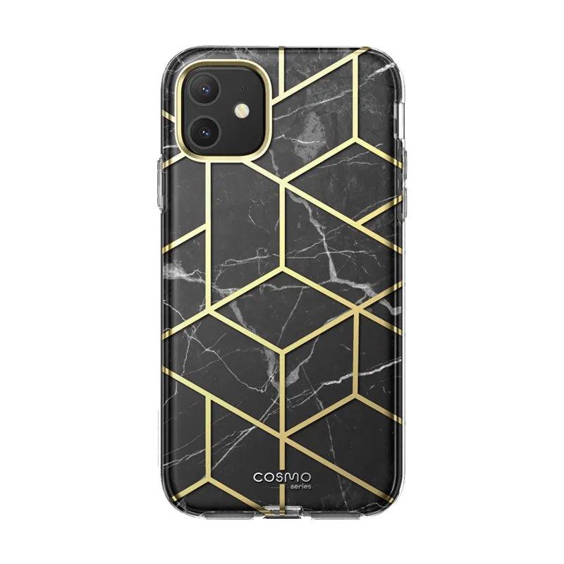 Light Design Vivid Detail Texture iPhone 11 Cosmo Case-Marble Black