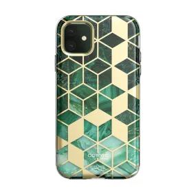 iPhone 11 Cosmo Case-Marble Green Premium Style Ergonomic grip