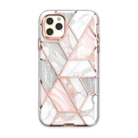 Raised Bezels Compact Shape iPhone 11 Pro Max Cosmo Case-Marble Pink