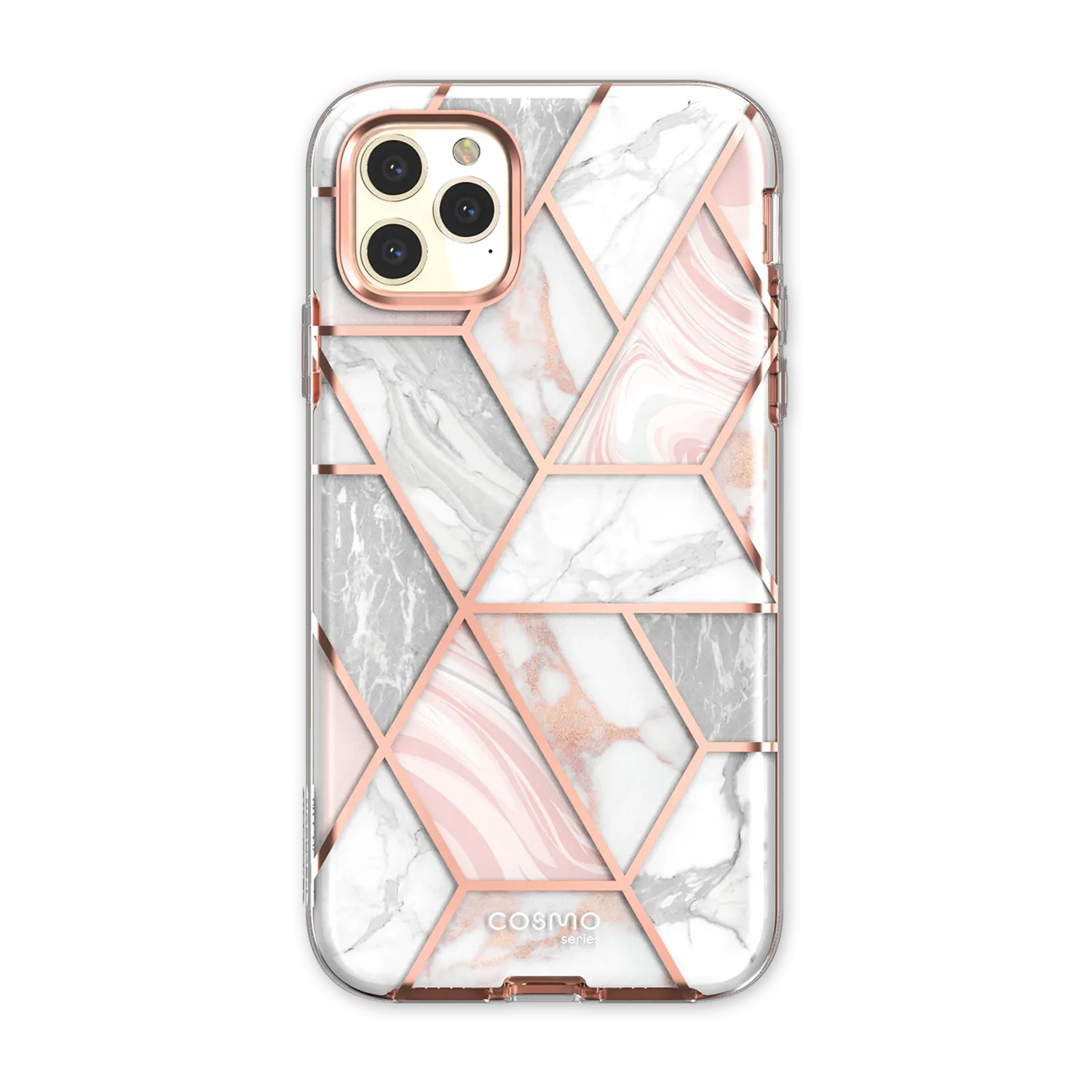 Raised Bezels Compact Shape iPhone 11 Pro Max Cosmo Case-Marble Pink
