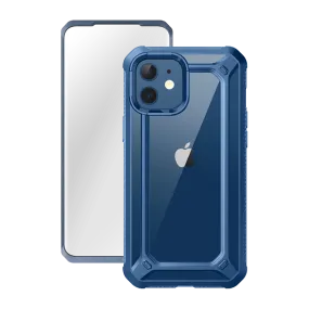 Matte Texture Design iPhone 12 mini 5.4 inch Unicorn Beetle Exo with Screen Protector Clear Case-Blue