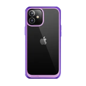 iPhone 12 mini 5.4 inch Unicorn Beetle Style Slim Clear Case-Purple Polished Layer
