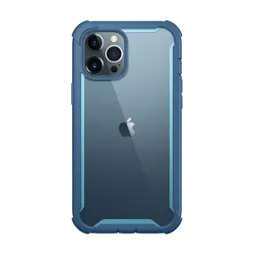 Premium Texture Hybrid Protection iPhone 12 Pro Ares Case - Blue