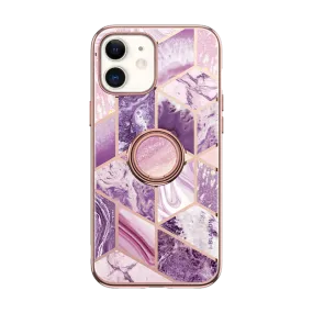 iPhone 12 Pro Cosmo Snap Case - Marble Purple Drop Protection