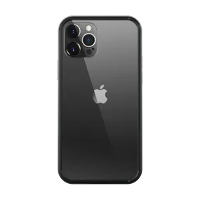 iPhone 12 Pro Max 6.7 inch Unicorn Beetle Edge Clear Bumper Case-Black Vivid Surface Detail Matte Pattern