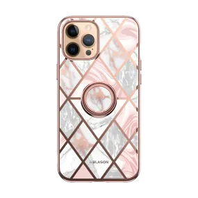 iPhone 12 Pro Max Cosmo Snap Case - Marble Pink Urban Texture Light Form
