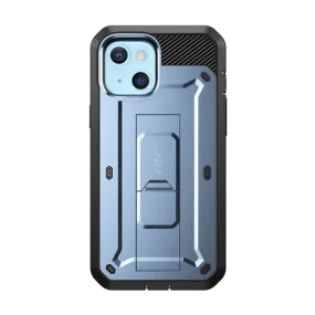 Soft Silicone TPU Material iPhone 13 6.1 inch Unicorn Beetle Pro Rugged Case-Metallic Blue