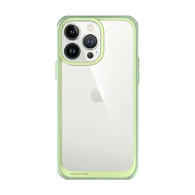 Full Coverage Hybrid Look iPhone 13 Pro 6.1 inch Unicorn Beetle Style Slim Clear Case-Mint Green