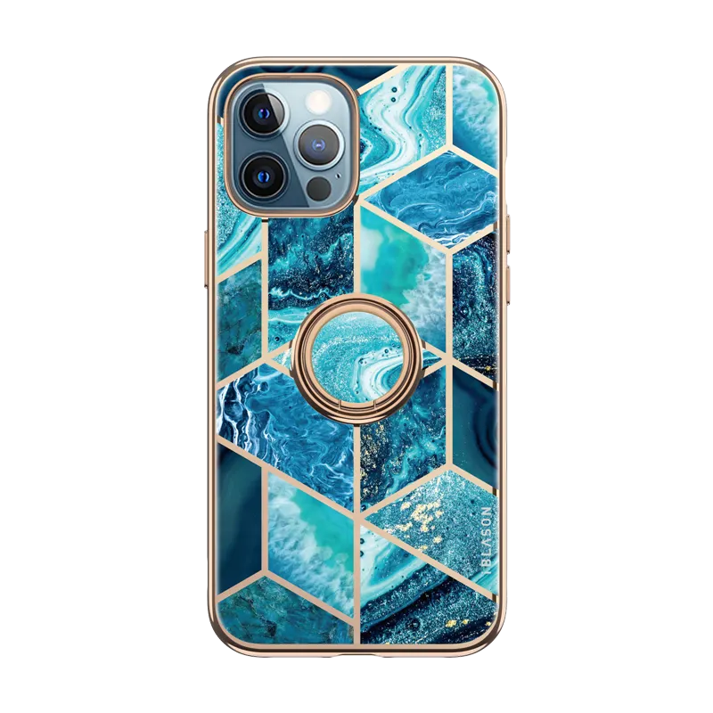 iPhone 13 Pro Cosmo Snap Case - Ocean Blue Compact Shape Protective Texture Finish