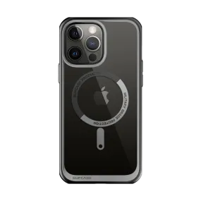 iPhone 13 Pro Max 6.7 inch Unicorn Beetle MAG Slim Clear MagSafe Case-Black Soft Interior Classic Finish