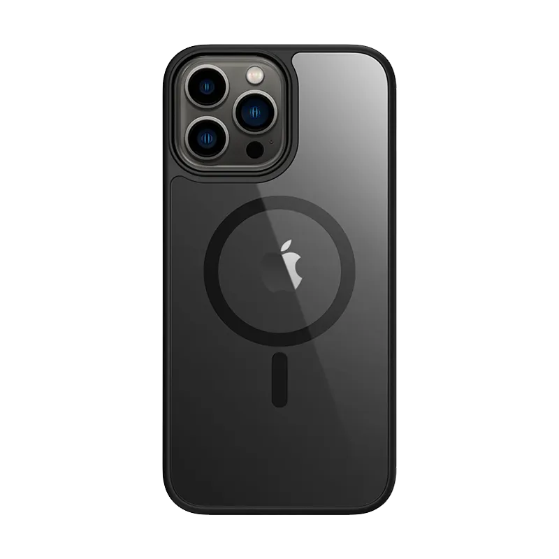 Classic Texture Clear Back iPhone 13 Pro Max 6.7 inch Unicorn Beetle MAG Slim Clear MagSafe Case-Smoke