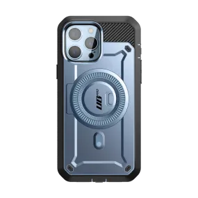 iPhone 13 Pro Max 6.7 inch Unicorn Beetle PRO MAG Rugged MagSafe Case-Blue Rugged Build Texture Casual Look