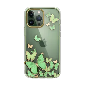 Hybrid Texture Layer Wireless Compatible iPhone 13 Pro Max Cosmo Case -GreenFly
