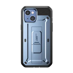 iPhone 14 Plus 6.7 inch Unicorn Beetle PRO Rugged Case-Metallic Blue Premium Edge Clear Pattern
