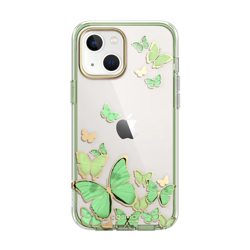 Soft Surface Layer Comfort touch iPhone 14 Plus Cosmo Case -GreenFly