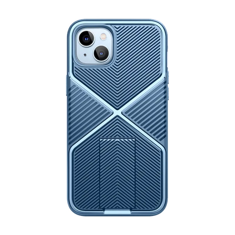 Luxury Style Hard Plastic iPhone 14 Plus Infinity Case -  Blue