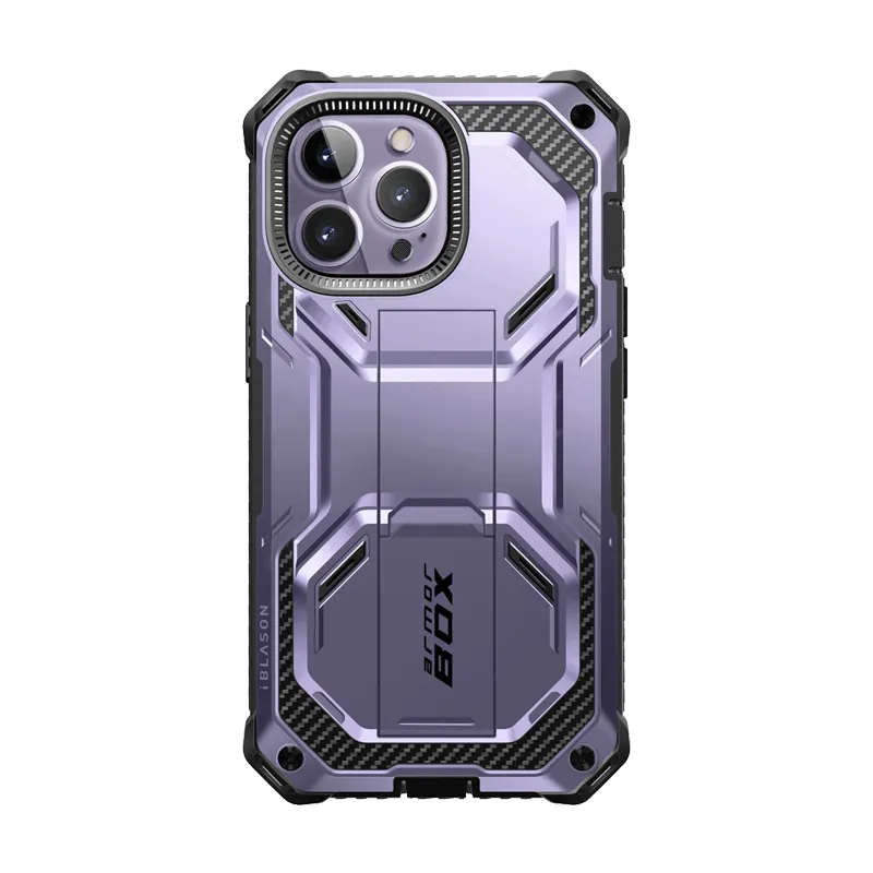 Compact Style iPhone 14 Pro Armorbox Case - Metallic Purple