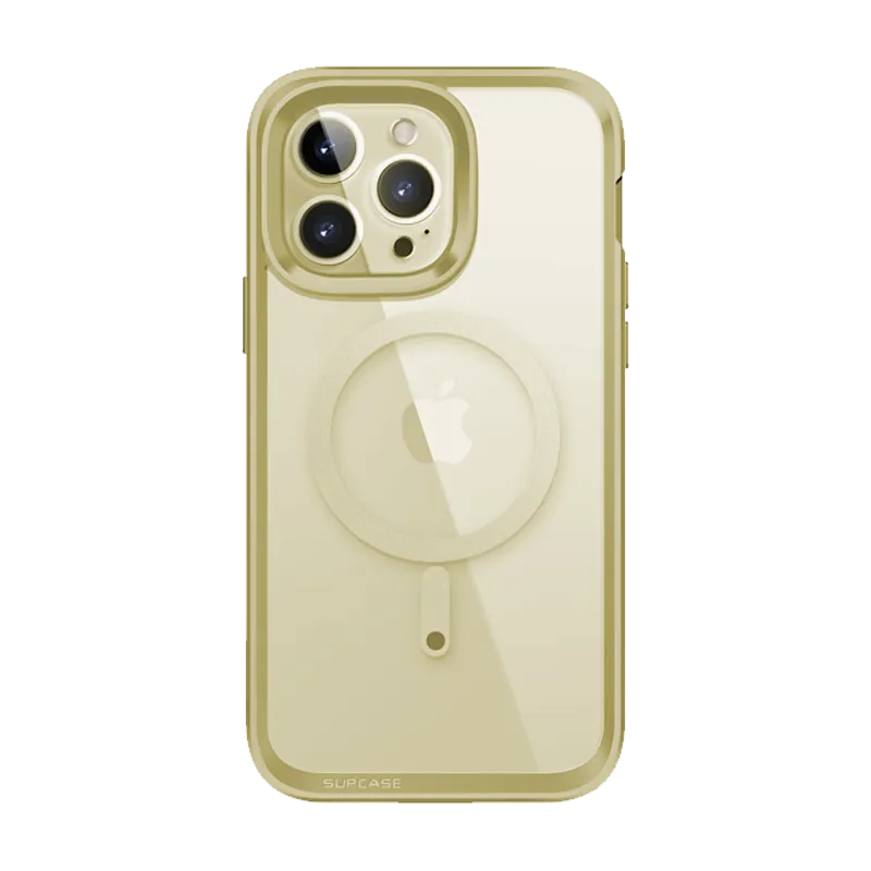 iPhone 14 Pro Max 6.7 inch Unicorn Beetle EDGE MAG with Screen Protector Clear Case-Gold Premium Form