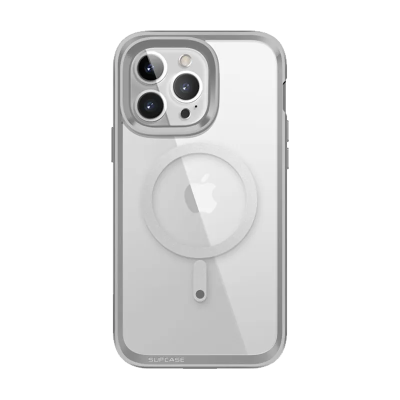 iPhone 14 Pro Max 6.7 inch Unicorn Beetle EDGE MAG with Screen Protector Clear Case-Silver Compact Style