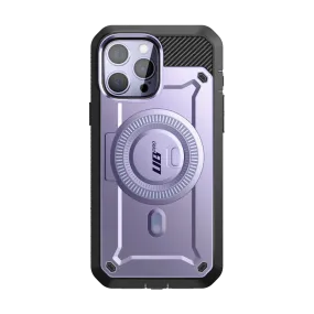iPhone 14 Pro Max 6.7 inch Unicorn Beetle PRO MAG Rugged MagSafe Case-Deep Purple Soft Build Texture