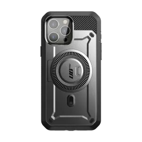 iPhone 14 Pro Max 6.7 inch Unicorn Beetle PRO MAG Rugged MagSafe Case-Gun Metal Smooth Edge Design Soft Finish