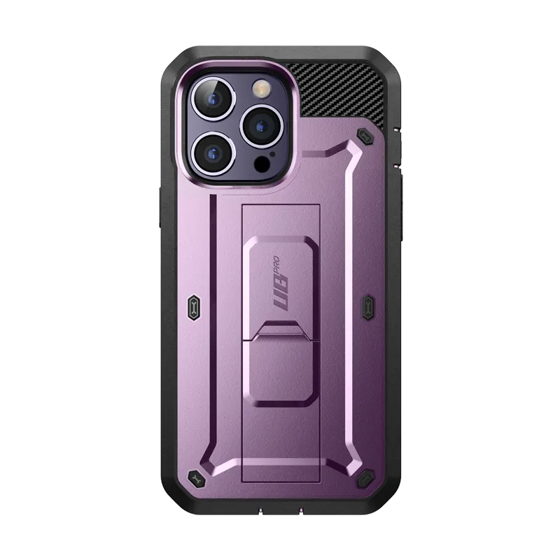 Flexible Protection iPhone 14 Pro Max 6.7 inch Unicorn Beetle PRO Rugged Case-Deep Purple
