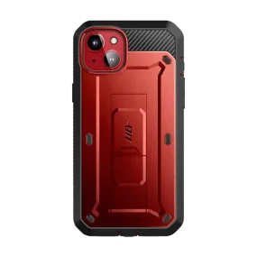 Flexible Protection iPhone 15 6.1 inch Unicorn Beetle PRO Rugged Case-Metallic Red