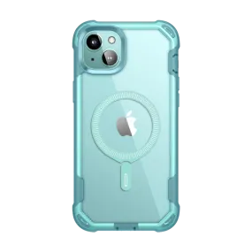 Shock Layer Hybrid Pattern Design iPhone 15 Ares Mag Case - SeaFoam