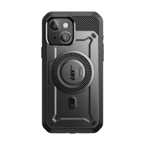 Sleek Texture iPhone 15 Plus 6.7 inch Unicorn Beetle PRO MAG Rugged MagSafe Case-Gun Metal