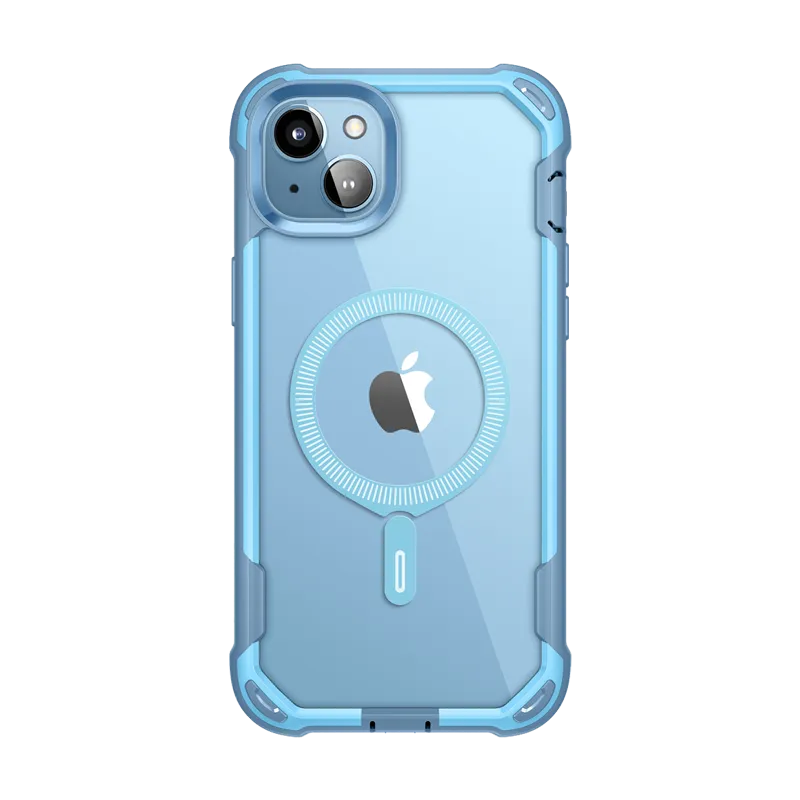 iPhone 15 Plus Ares Mag Case - Blue Light Finish Clear Design