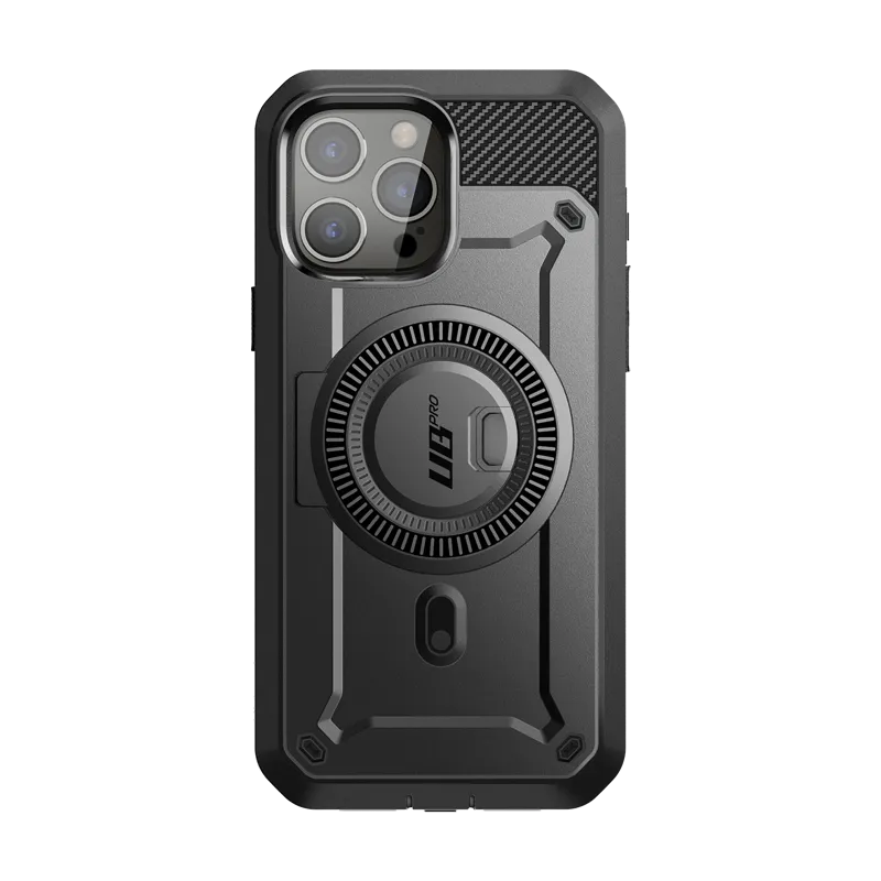 Strong Grip iPhone 15 Pro 6.1 inch Unicorn Beetle PRO MAG Rugged MagSafe Case-Gun Metal