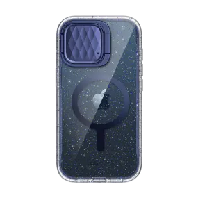 iPhone 15 Pro Cosmo Mag Case - Glitter Blue Colorful Finish Ultra light