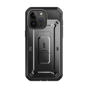 iPhone 15 Pro Max 6.7 inch Unicorn Beetle PRO Rugged Case-Black Matte Texture Design Grip Safe