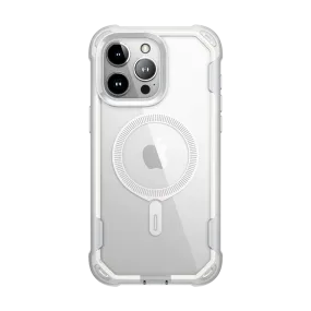 Minimal Texture Durable Shell iPhone 15 Pro Max Ares Mag Case - White