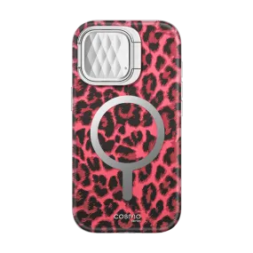 iPhone 15 Pro Max Cosmo Mag Case - Pink Leopard Matte Texture