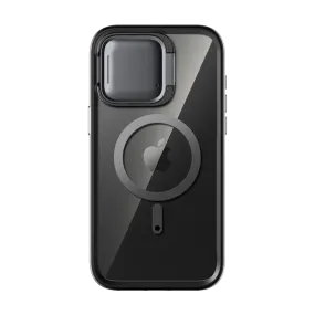 iPhone 15 Pro Max Shield Mag Case - Black Hybrid Finish Texture Polished Edge