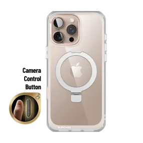 Color Accent iPhone 16 Pro 6.3 inch Unicorn Beetle MAG Stand Slim Clear MagSafe Camera Control Button Case-Clear