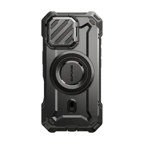 Hybrid Texture Design Soft Detail iPhone 16 Pro 6.3 inch Unicorn Beetle MAG XT MagSafe Case-Black