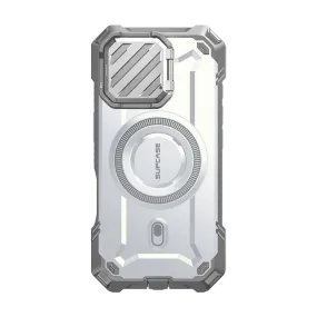 iPhone 16 Pro 6.3 inch Unicorn Beetle MAG XT MagSafe Case-White Premium Surface Texture