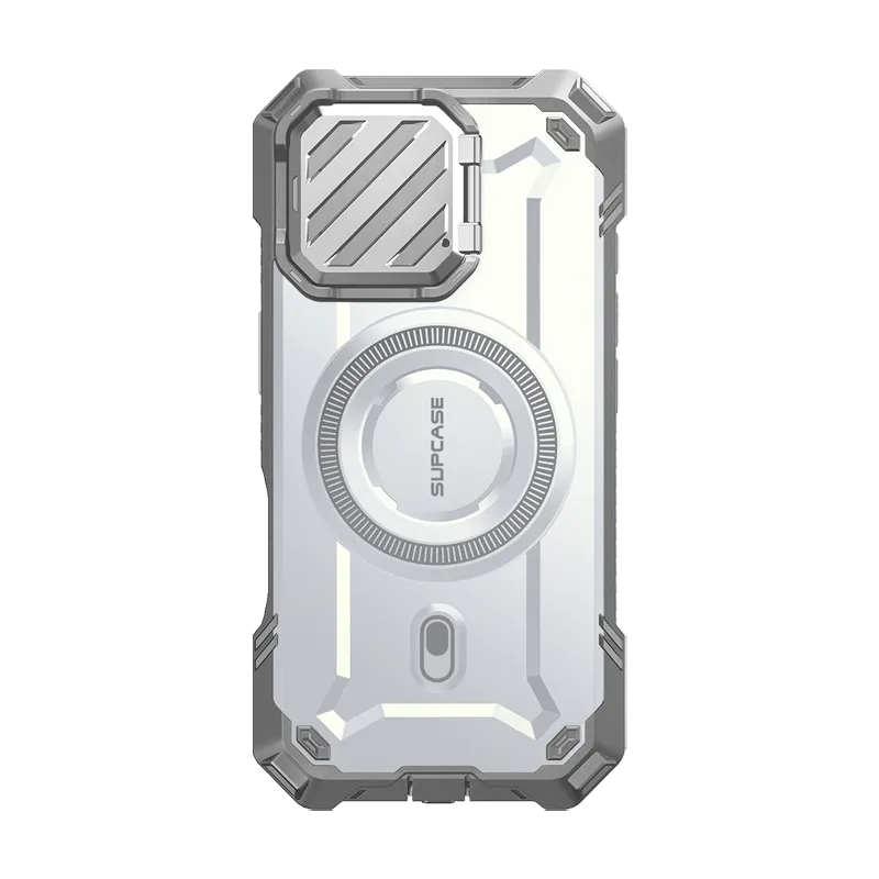 iPhone 16 Pro 6.3 inch Unicorn Beetle MAG XT MagSafe Case-White Premium Surface Texture