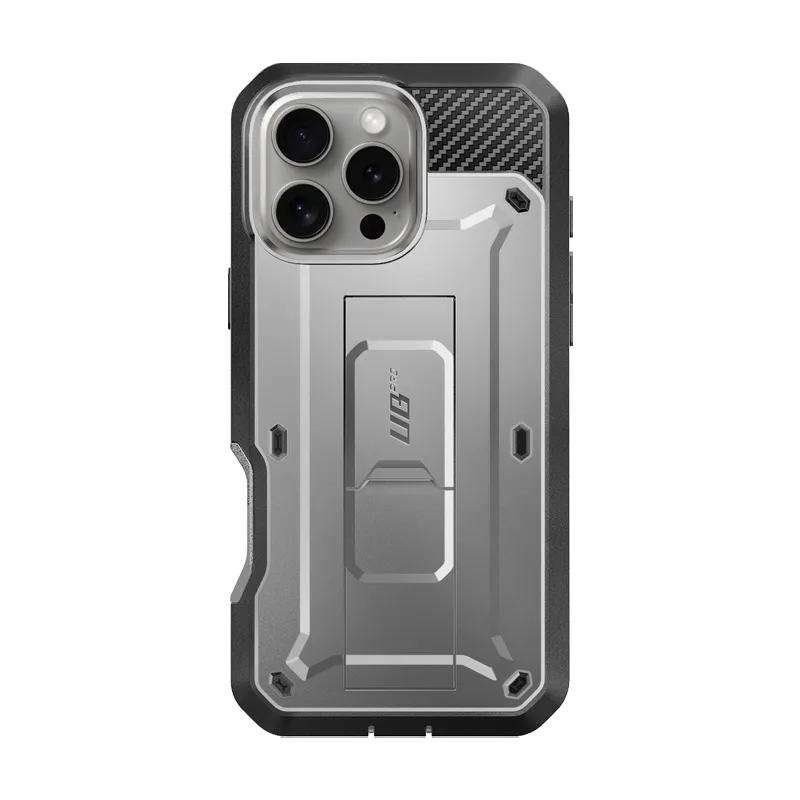 iPhone 16 Pro 6.3 inch Unicorn Beetle Pro Rugged Case-Titan Gray Premium Style