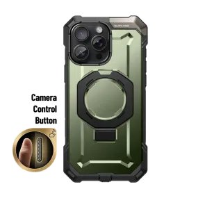 iPhone 16 Pro Max 6.9 inch UB Grip MagSafe Camera Control Button Phone Case-Dark Green Glossy Finish Look Protective Craft