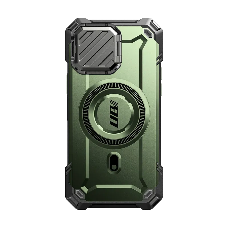 Comfort Fit Edge iPhone 16e  Unicorn Beetle MAG XT MagSafe Case-Dark Green