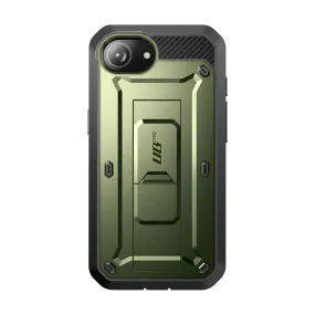 Office Accessory Flexible Texture iPhone 16e  Unicorn Beetle Pro Rugged Case-Dark Green