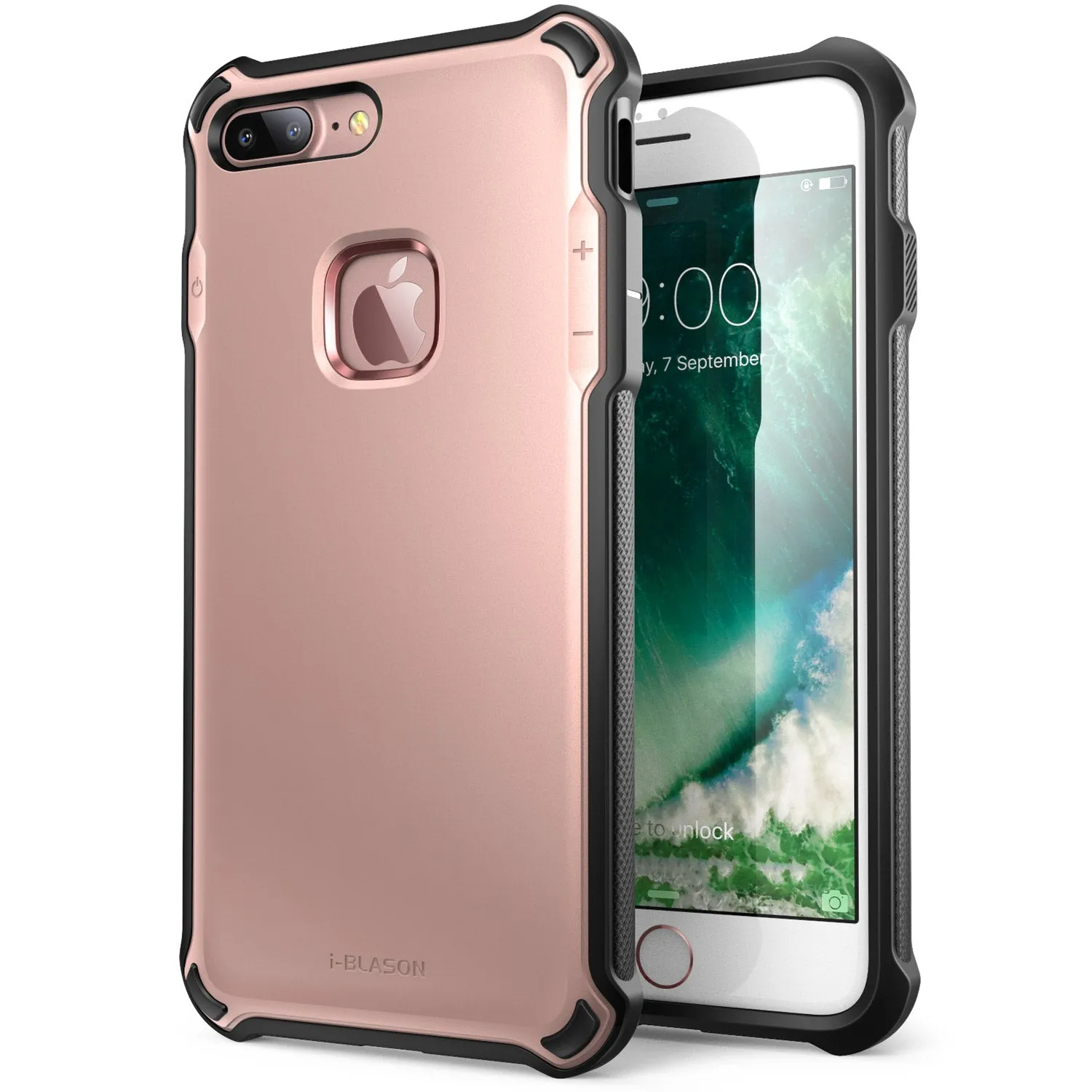 Hybrid Shield Anti Shock Layer iPhone 7 Plus Venom Case-RoseGold