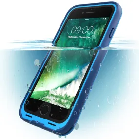 Luxury Layer Texture iPhone 7 WaterProof Case - Blue