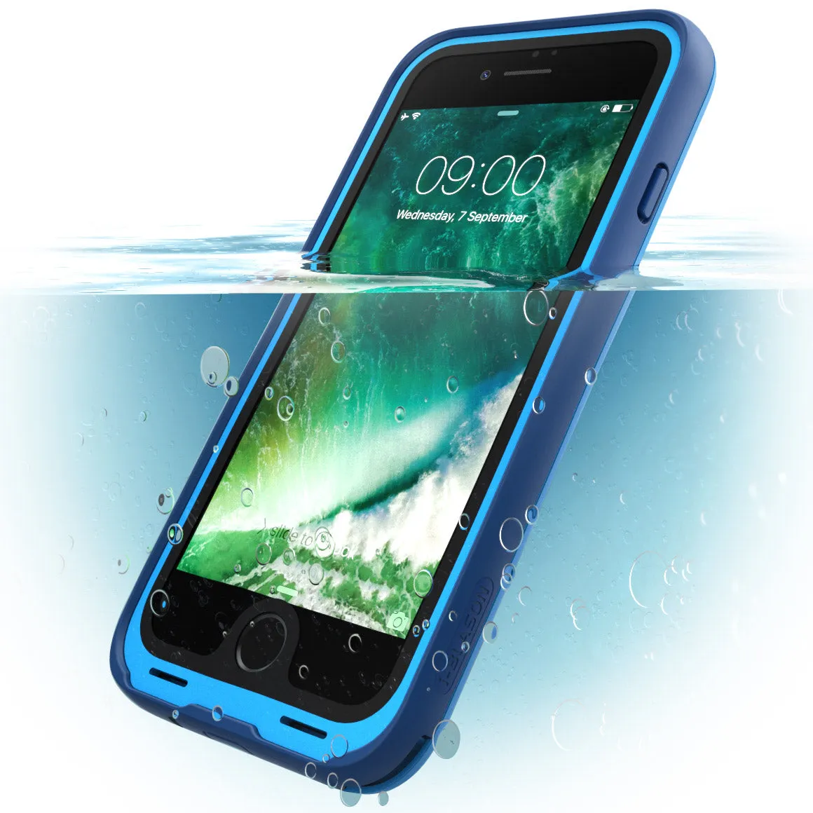 Luxury Layer Texture iPhone 7 WaterProof Case - Blue